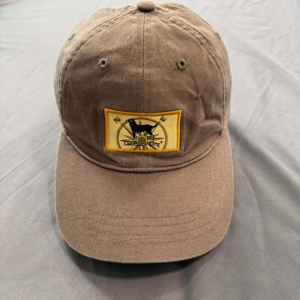 The Black Dog Martha’s Vineyard Brown Compass Logo Adjustable Dad Hat